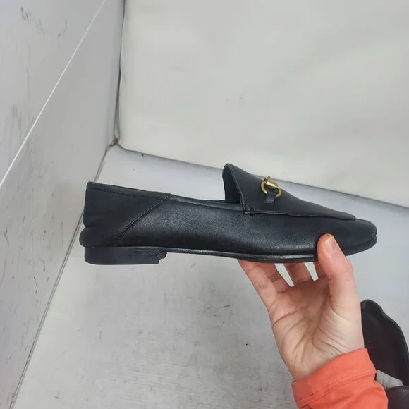 Gucci Brixton WOMENS Black Leather Horsebit Loafer - Picture 4 of 11